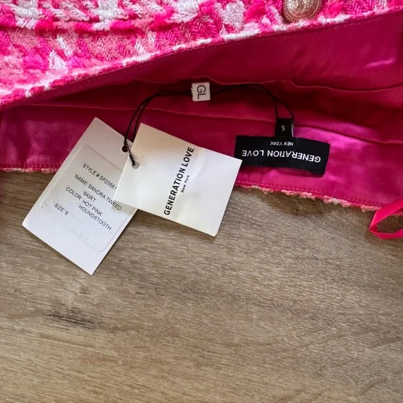 Generation Love hot pink tweed skirt. Brand new - Picture 2 of 2